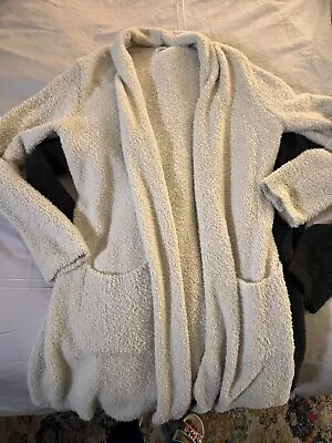 Stars Above Open Cardigan Womens Medium Large Sweater Knit Pocket Lounge • $20