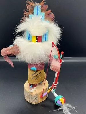 Vintage  Hemis  Hand Signed Eagle Kachina Doll By B. Waumka 6  Tall W/BOW! • $24.99