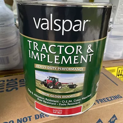 Valspar Tractor & Implement Paint Massey Ferguson Red 4431-02 MF Red 1 Gallon G • $44.99