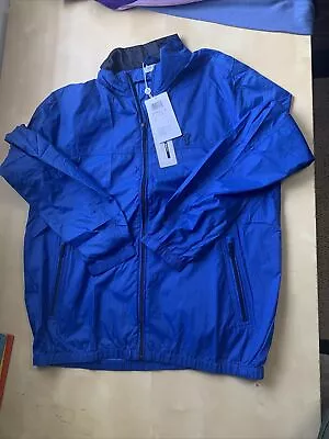 Golfino Men's Blue Full Zip Lighweight Men's Medium Large Blue WInd Jacket NEW • $44.99