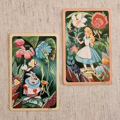 Swap Cards Pair Vintage Playing Cards Disney's Alice In Wonderland  • $5.22