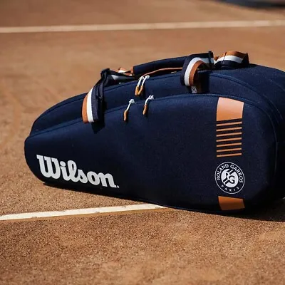 Wilson Tennis Racket Bag French Open Bag Hold 6 Racquets Roland Garros • £85.19