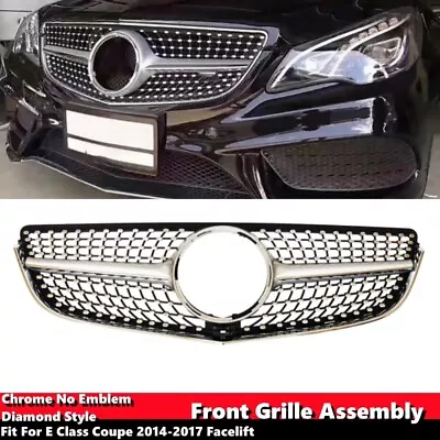 Front Grill Grille For MERCEDES E Class Coupe 14-17 C207 No Emblem Diamond Style • $86.98