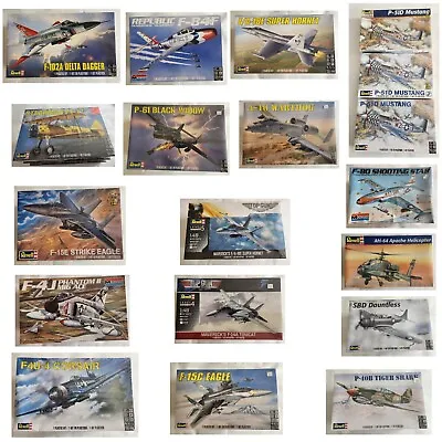 50 Piece Revell/Monogram Model Airplane Kits Collection Most Have 3 Of Each • $980