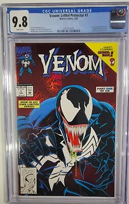 Venom Lethal Protector #1 CGC 9.8 RED FOIL  1993 Marvel 1st Venom In Own Title • $110