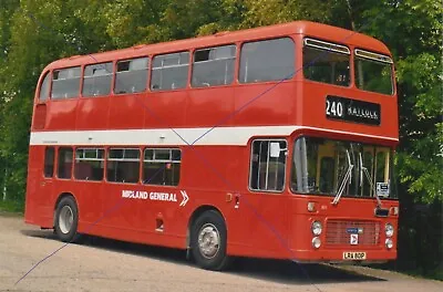 Bus Photo Midland General Bristol Vr 801 Photograph Lra801p Picture Nbc Livery. • £0.83