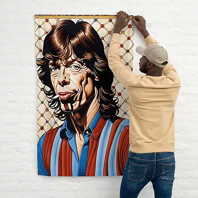 Flag Mick Jagger Art Detailed Portrait Legendary Rolling Stones • $41.90