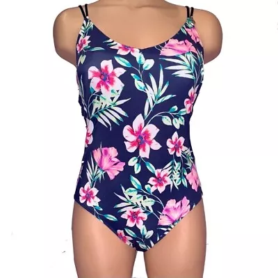 PINK Victorias Secret One Piece Swimsuit Small Hawaiian Tank Beach Tropical Swim • $24.99