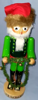 Vintage Steinbach Wood Nutcracker The Irish Santa • $19.99