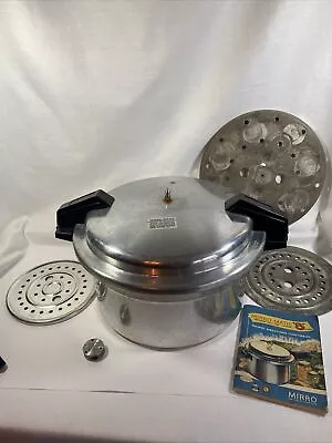 Mirro M-0512 12 Quart Pressure Canner W/Regulator Trays Booklet • $49.99