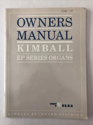 $8 • Buy OWNERS MANUAL GULBRANSEN DG SERIES ORGANS Excellent Condition