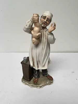 Vintage TILSO Hand Painted Doctor Surgeon Patient With Baby Figurine Japan 9  H • $19.95