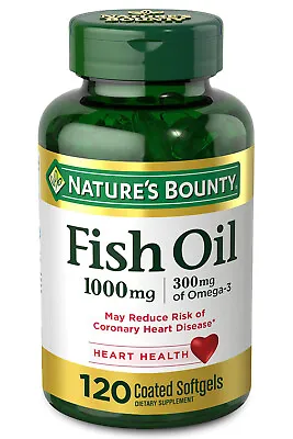 $16.89 • Buy New Nature Bounty Fish Oil 1000mg 250 Softgels 12/2023