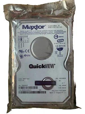 Maxtor DiamondMax 16 80GB IDE ATA 133 3.5  Hard Drive NEW!!! • $39.99