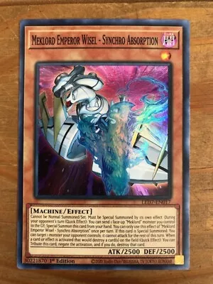 YuGiOh! Meklord Emperor Wisel - Synchro Absorption LED7-EN032 SUPER RARE 1st Ed • $0.99