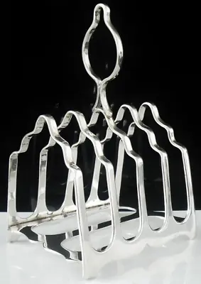 Sterling Silver Toast Rack James Dixon & Sons Ltd Hallmarked Sheffield 1910 • £165