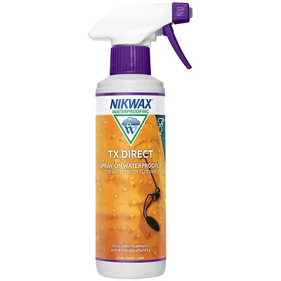 Nikwax TX Direct Spray On Waterproofing For Wet Weather Outdoor Clothing 300ml • £11.45