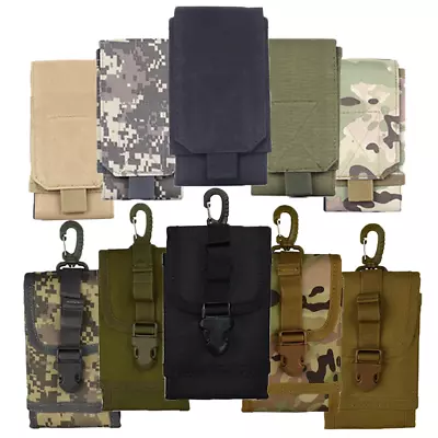 Smartphone Bag Mobile Phone Belt Pouch Hoods Tactical Cover Case Molle Belt Bags • $8.79