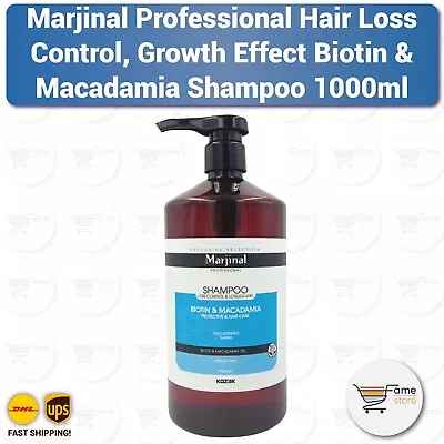 Marjinal Hair Loss Control Hair Growth Biotin & Macadamia Repair Shampoo 1000ml • $59.90