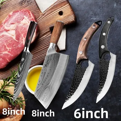 Japanese Damascus Chef Knives Stainless Steel Kitchen Knife Set Slicing Cleaver • $15.99