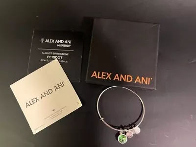 Bracelet Alex & Ani August Birthstone Peridot 2015 Adjustable W/Box • $10