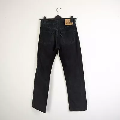 Vintage Levi's 551 Black Corduroy Trousers Jeans ALTERED • £20