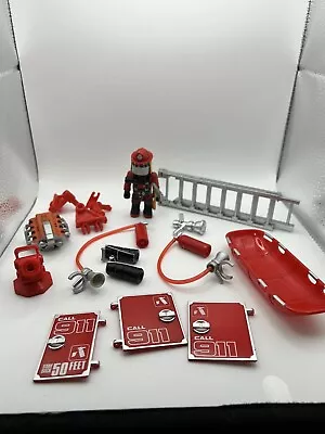 Mighty World Lot Firefighter Accessories Ladder Fire Extinguisher Axe Figure • $9.99