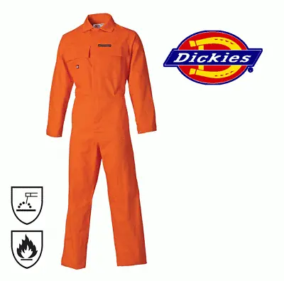 £53.79 • Buy Dickies Proban Coverall Overall, Flame Retardant Finish, Boiler Suit Orange