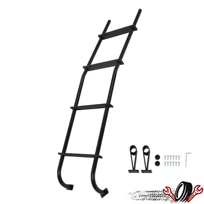 Black Rear Ladder Rack For All Ford E-Series Chevy And GMC Vans Aluminum New • $225.75