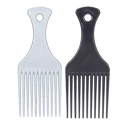 Hair Pick Comb For Men Styling Comb W/ Handle Lift Hair Detangle Wig Braid Hair • $6.80