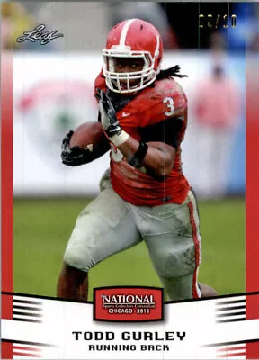 TODD GURLEY 2015 Leaf Rookie RED NSCC VIP Exclusive RC #/10  • $24.99
