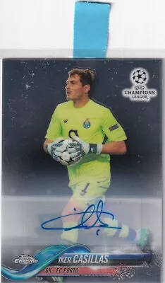 Topps Chrome Champions League #44 Iker Casillas Autograph • £113.16