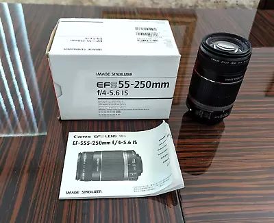 Canon EF-S 55-250mm F/4-5.6 IS Image Stabilizer Telephoto Zoom Lens • $85