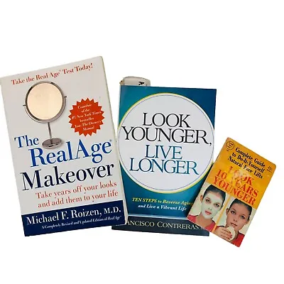3 Books Anti-Aging Look 10 Years Younger Live Longer Real Age Makeover Bundle • $12.34