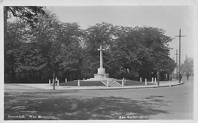 Postcard - Bloxwich War Memorial - Real Photo - Walsall - West Midlands • £3.75