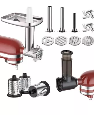 Food Meat Grinder&Slicer Shredder Attachment Kit For Kitchenaid Stand Mixers Set • $59.95