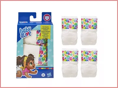  Baby Alive DOLL DIAPER Refill Set -  4 Disposable Baby Doll Diapers  🌟NEW🌟 • $23.85