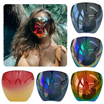 Oversized Huge Big Full Face Mask Shield Polarized Large Mirror Sunglasses AU • $16.89