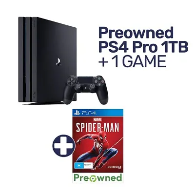 $349 • Buy PlayStation 4 Pro 1TB Console (Refurbished By EB Games) + 1  Game  - PlayStation