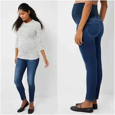 7 For All Mankind Secret Fit Belly Skinny Maternity Jeans Sz 27 • $65
