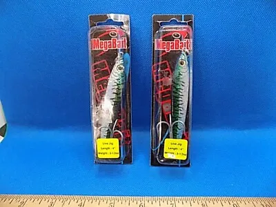 2 Mega-Bait Live Action Lures 4 Inches 3.5 Ounces  (lot Of 2) • $14.99