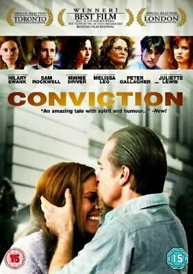Conviction Hilary Swank Sam Rockwell 2011 DVD Top-quality Free UK Shipping • £1.96