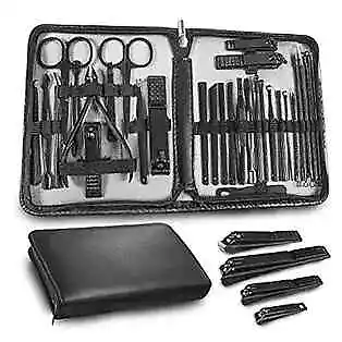 Manicure Set Personal Care Mens Grooming Kit 30 In 1 Professional 30 In 1 Black • $25.24