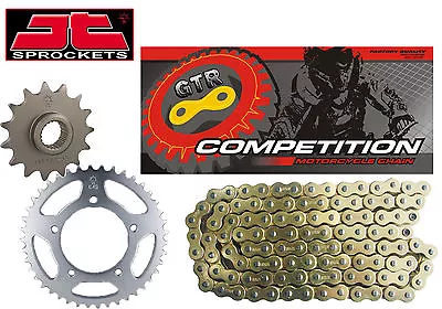 FITS KAWASAKI KLX250 SF W9FWAF 09-10 Gold Heavy Duty GTR Chain And Sprocket Kit • $72.15