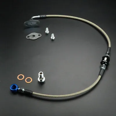 27.5  Turbo Oil Feed Line For MAZDA RX-7 FD3S With Garrett T3 T4 T04 W/ Filter • $60.50