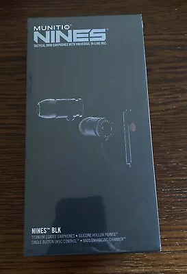 BRAND NEW SEALED IN BOX Munitio Nines 9mm Earbuds With In-line Mic Black • $150