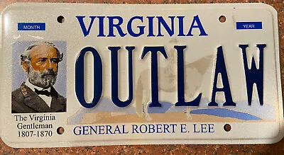 $48 • Buy 1 Robert E Lee Virginia Va State License Plate Gen RE CSA Confederate DMV VA Tag
