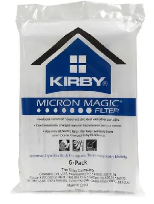 $22.99 • Buy 6 CLOTH Sentria Allergen Micron Magic Ultimate G Kirby Vacuum Bags  