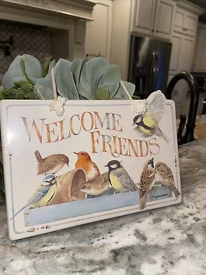 Marjolein Bastin Welcome Friends Ceramic Wall Plaque By Hallmark 10.5 X6.5 -R • $15.60