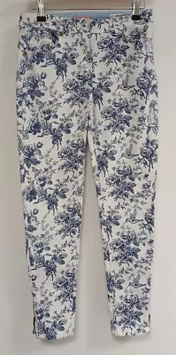 Ladies JOHNNIE B White & Blue Jeans. Size 28R. CG C81 • £9